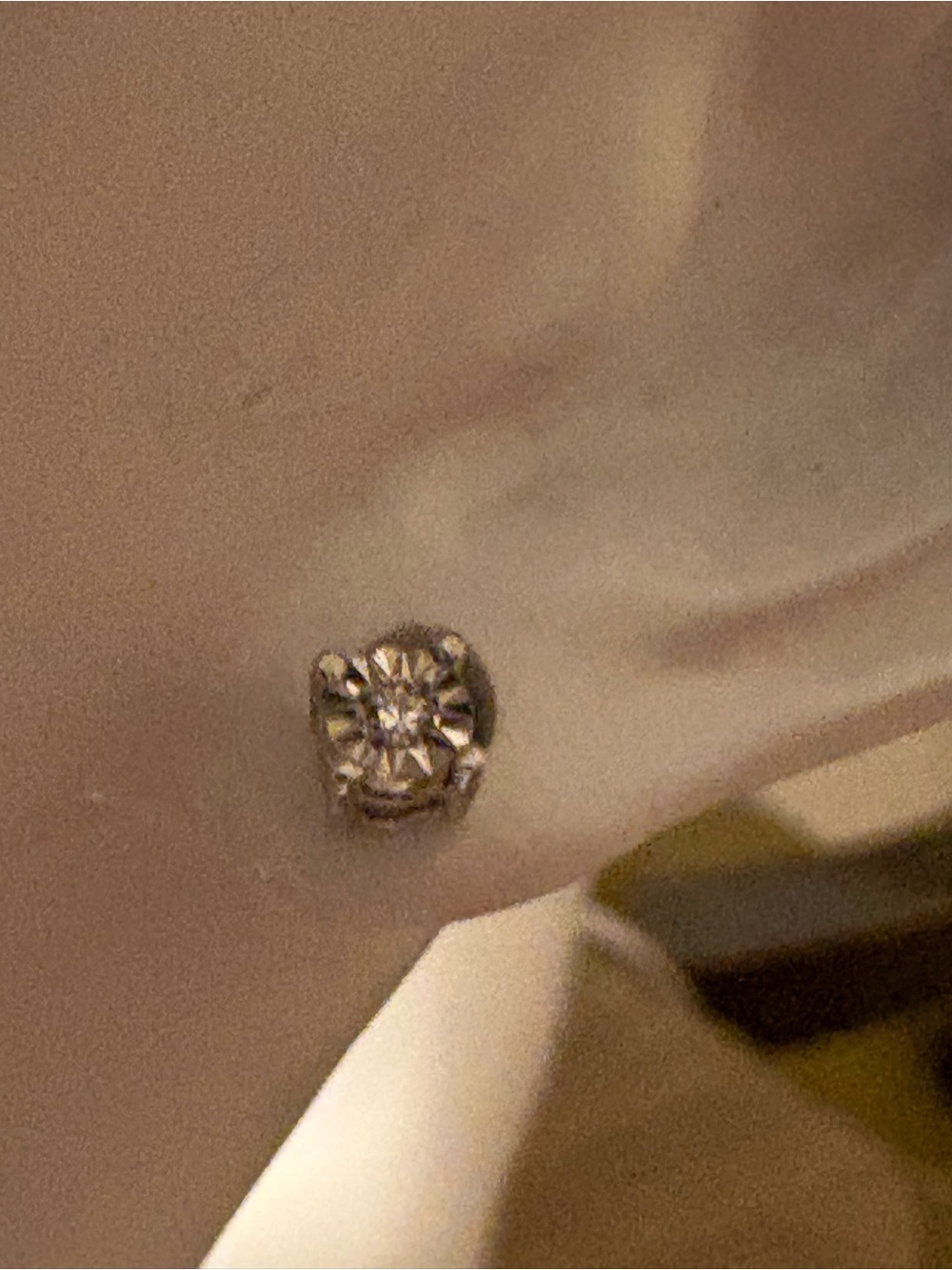 NEW 925 Sterling Silver Lab Grown Diamond Stud Earrings 0.10 CTW Round